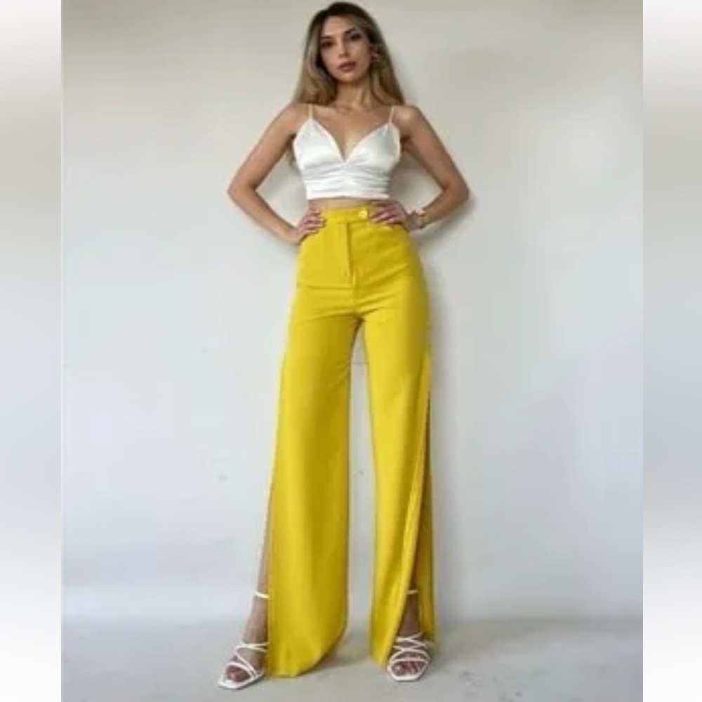 Side Slit Summer Pants